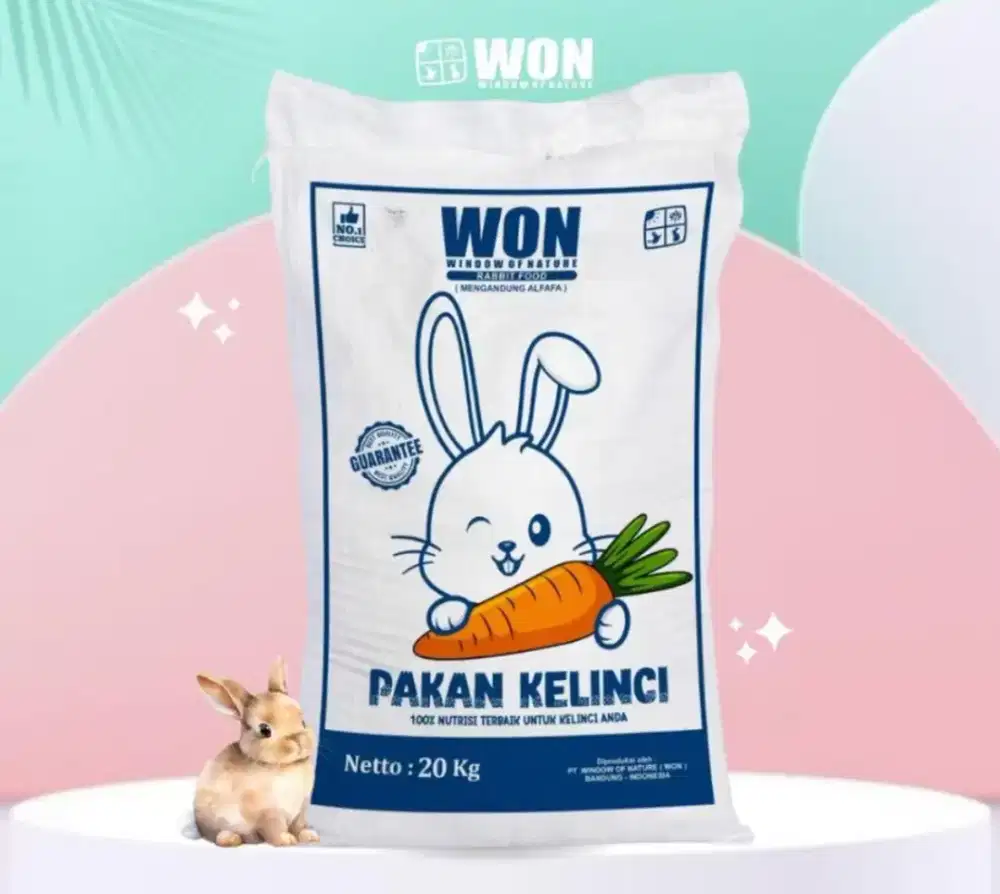 Pakan Pelet kelinci won feed murah