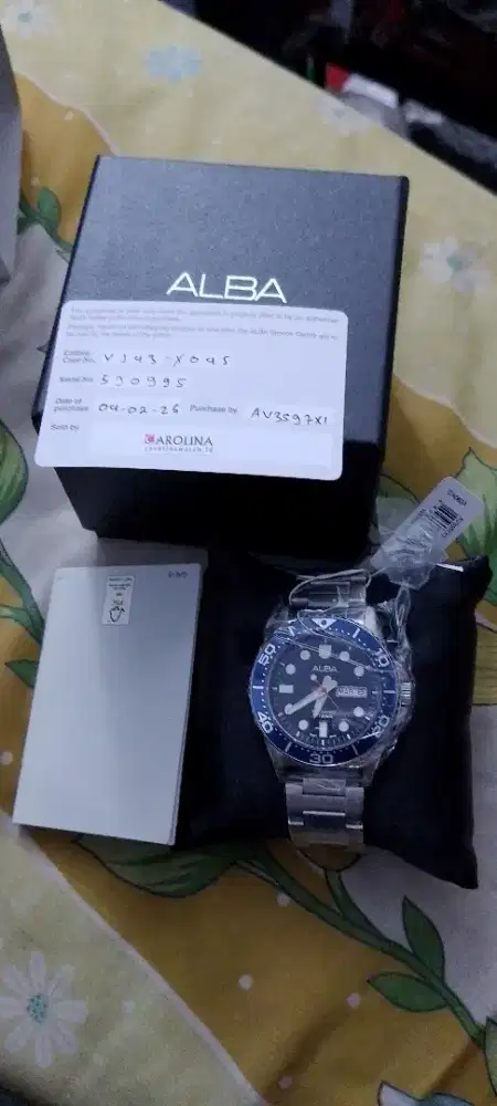 Jam tangan pria merk ALBA type AV 3597 XI