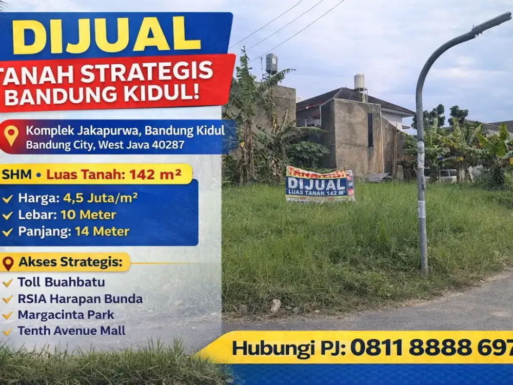 Tanah Kavling Ideal di Bandung Kidul – Lokasi Tenang & Strategis