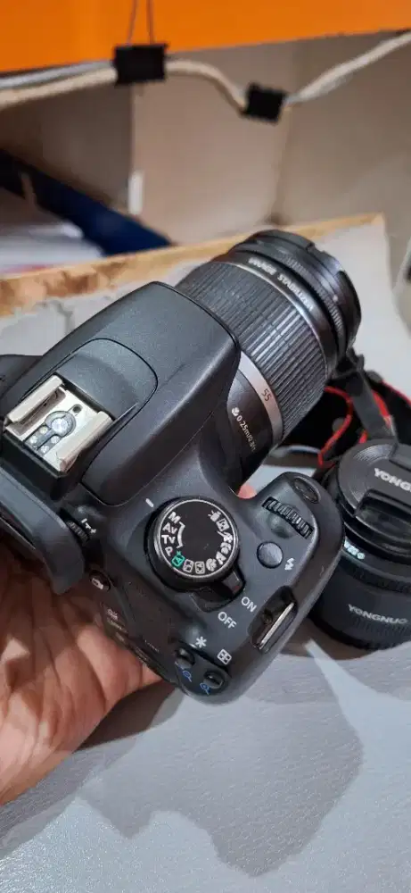 Kamera Canon 1200D Lensa Kit dan Fix 50mm f 1.8