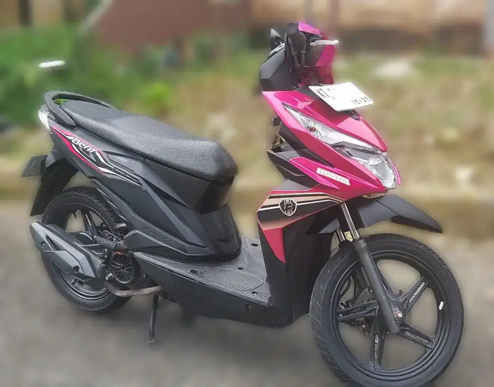 Honda Beat 2019 Magenta Hitam Mulus