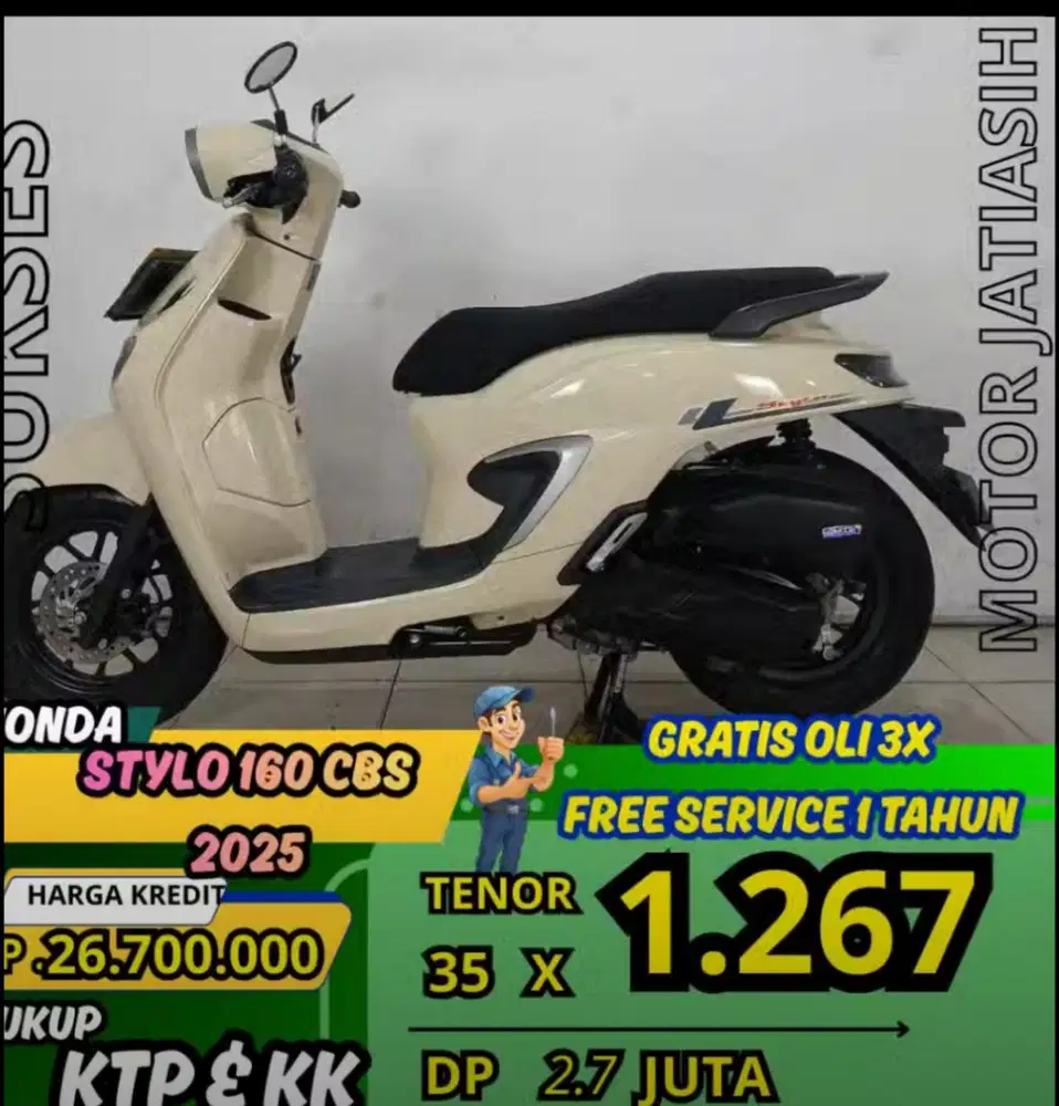PROMO SPESIAL HONDA STYLO 160 CBS 2025 DP CUMA 2.7  SYARAT KTP&KK AJA