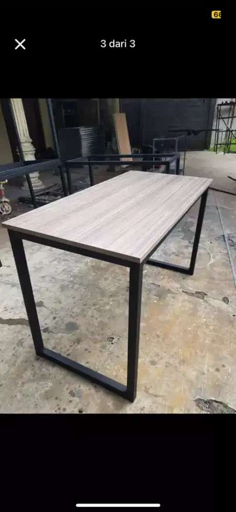 Meja permanen lapis hpl.