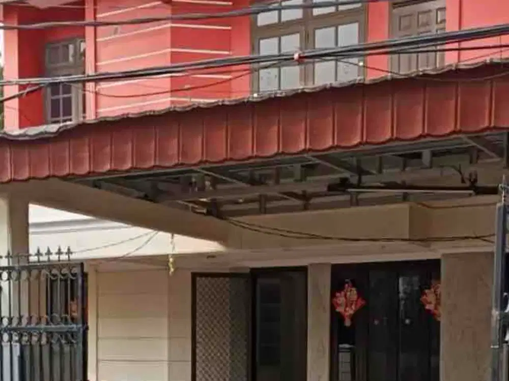 Jual  Rumah Hoek 17x18m2 Lantai Marmer di Janur Elok Anti Banjir Akses Lebar