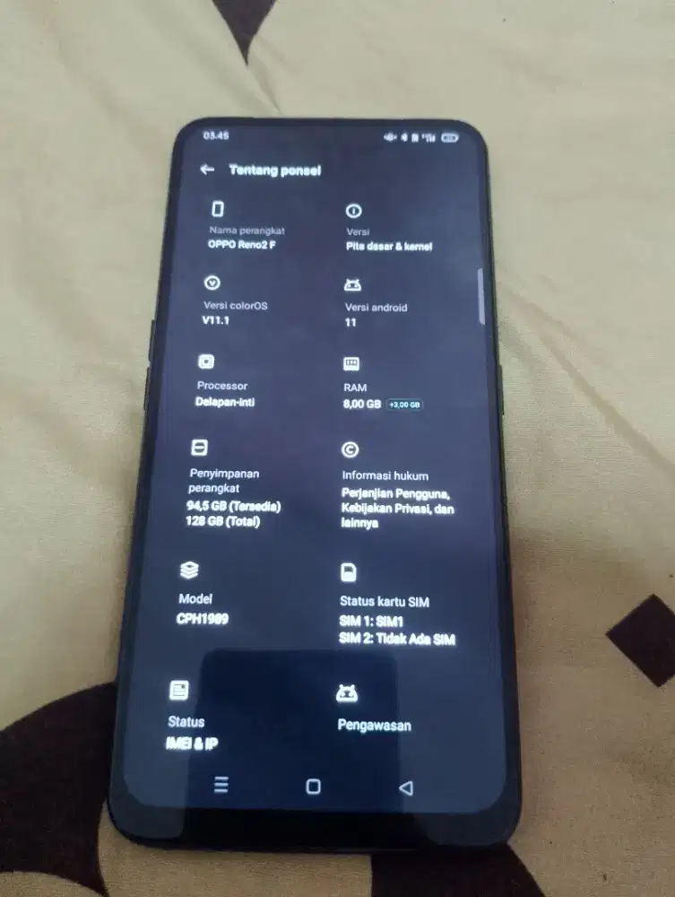 Oppo Reno 2F mulus baterai awet