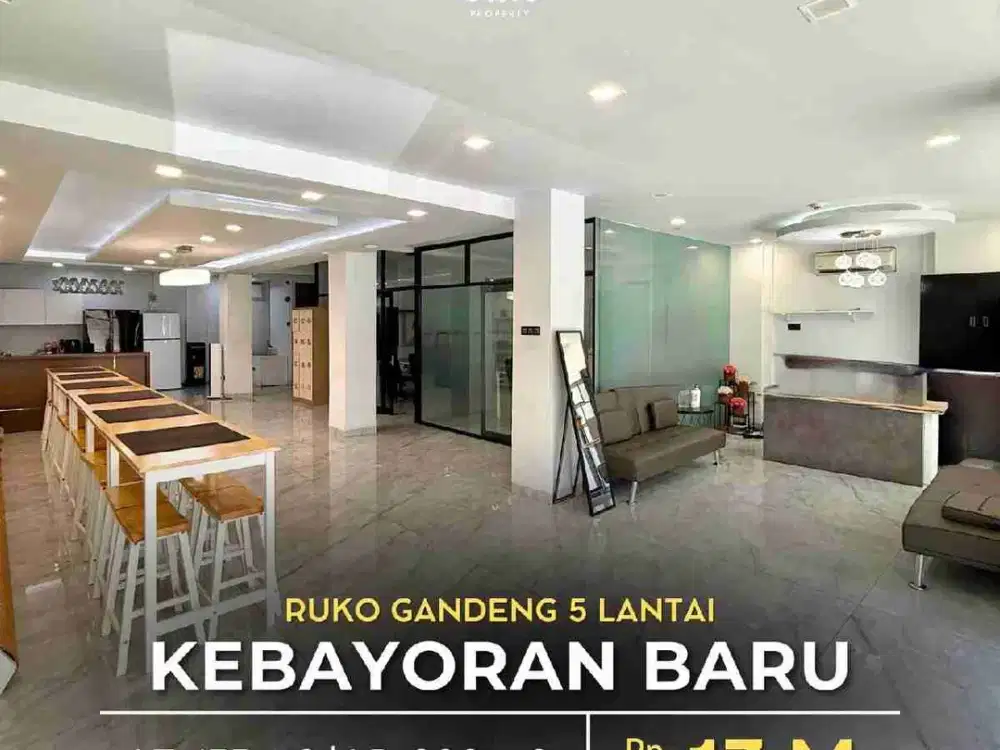 Ruko Gandeng 5 Lantai Furnished di Grand Wijaya Kebayoran Baru Jakarta Selatan