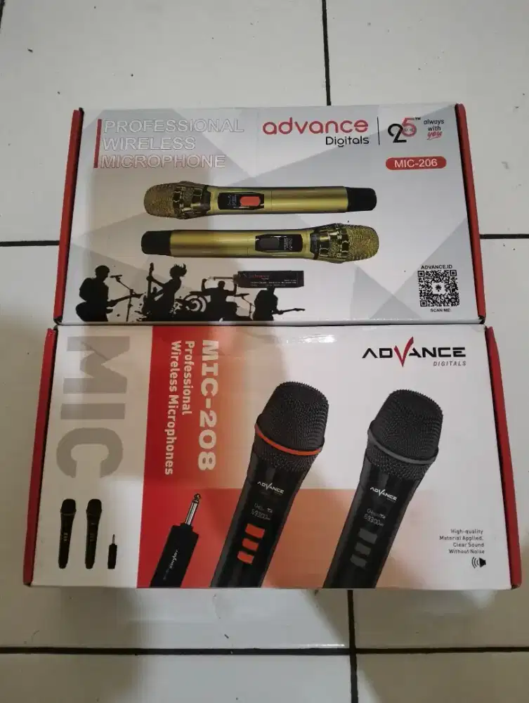 Mic wireless advance tipe 206 n 208