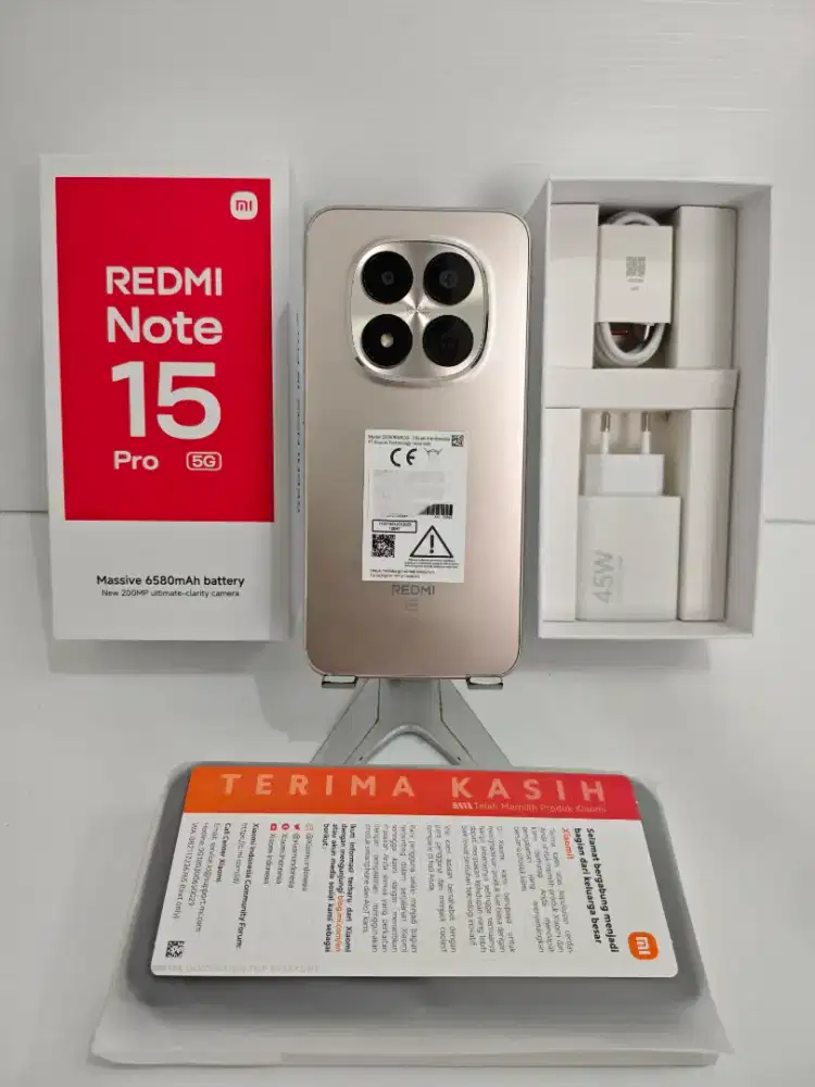 Xiaomi Redmi Note 15 Pro 5G 8+8/256 Gb Ex Review 3 Hari bs TT/BT