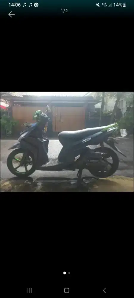 Yamaha mio m3 tahun 2017 hijau