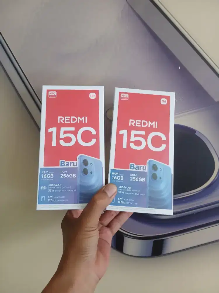 Berminat silahkan WA Xiaomi Redmi 15C NFC 8+8/256 Garansi resmi 15bln