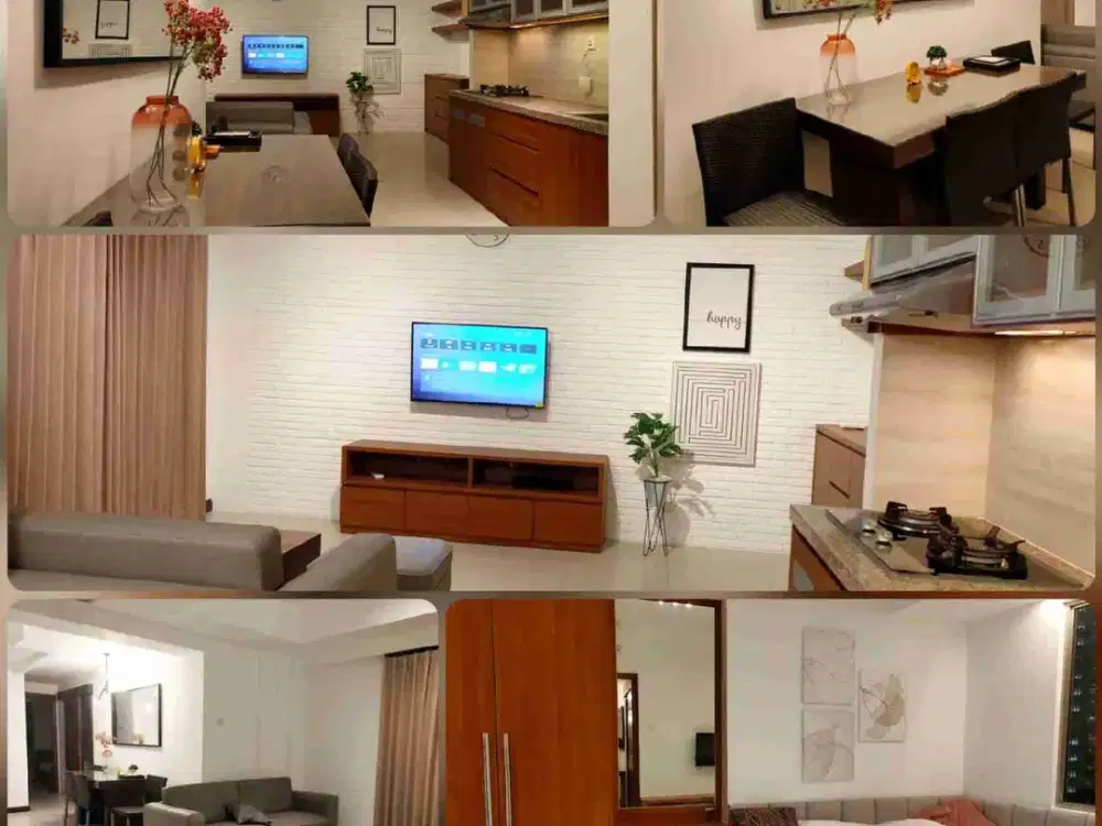 disewakan apartemen water palace 3BR jadi 2BR full furnish mewah, kulkas diganti baru....perabot mewah
