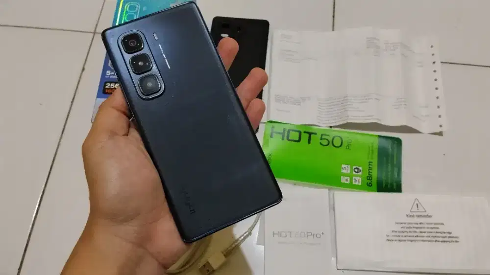 Infinix Hot 50 Pro+ RAM 8+8/256GB Lengkap dari Baru sampai nota