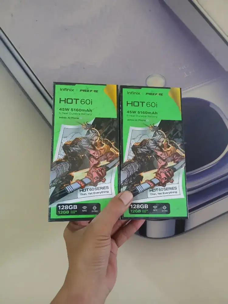 Berminat silahkan WA Infinix Hot 60i NFC 6+6/128 Garansi resmi 1thn