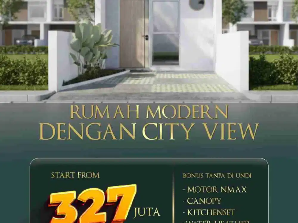 Rumah Murah Akses Mobil Cihanjuang bonus Kanopi