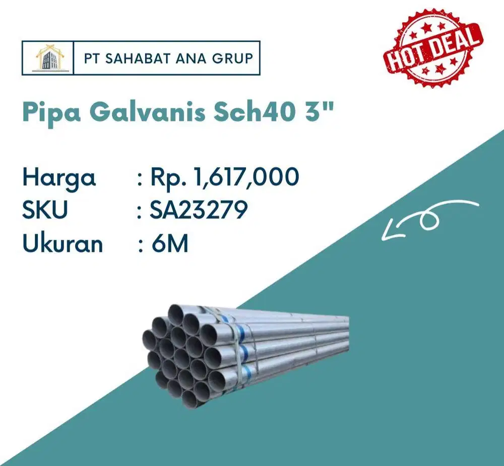 Pipa Galvanis Sch40 3
