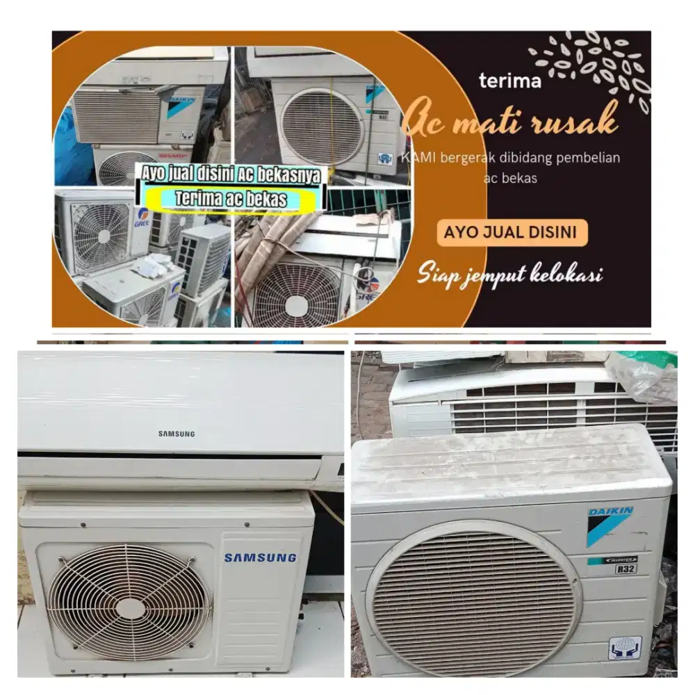 Terima ac bekas rusak