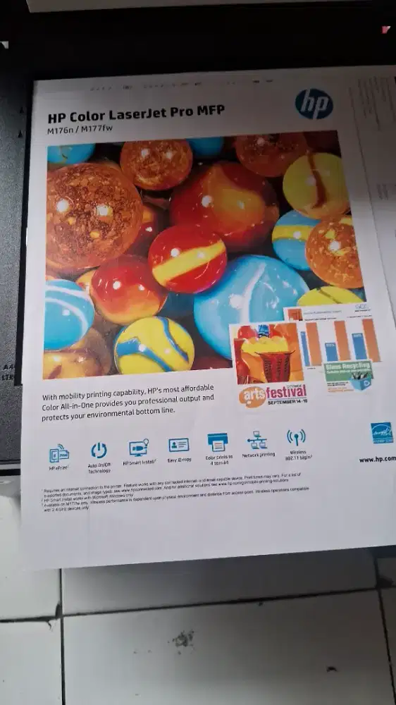 Printer hp laserjet color m176n