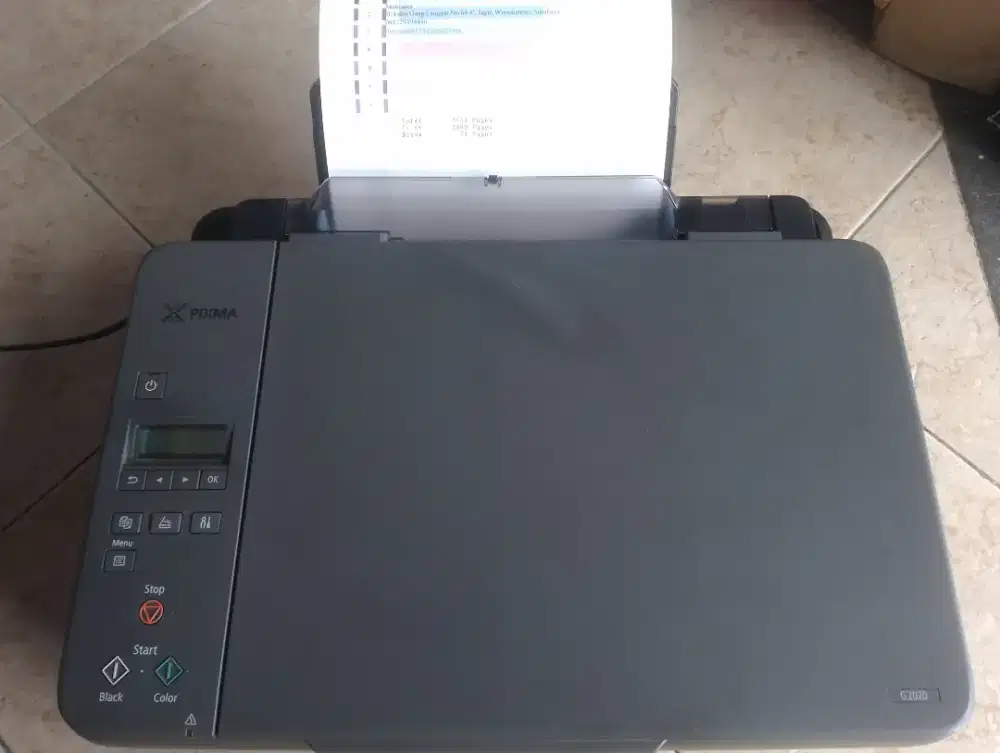 Printer Canon G2020 (print,scan,copy) siap pakai