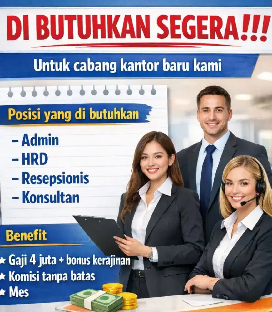 Lowongan admin dan back office