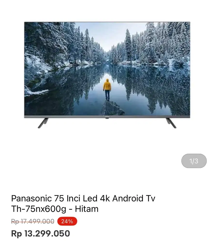 PANASONIC GOOGLE TV 4K 75 INCI