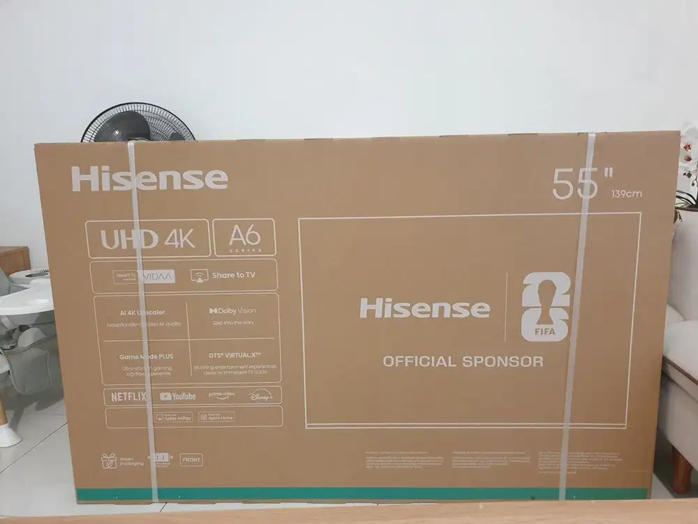 [BARU TERSEGEL] TV HISENSE 55 INCH 55A6Q