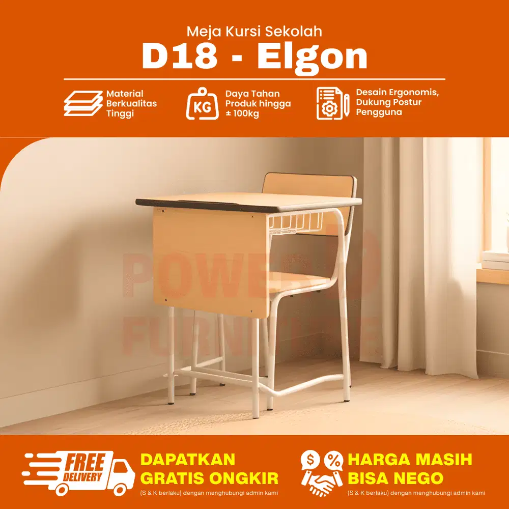 D18 Bangku Sekolah – Meja Kursi SD | Meja dan Kursi Sekolah