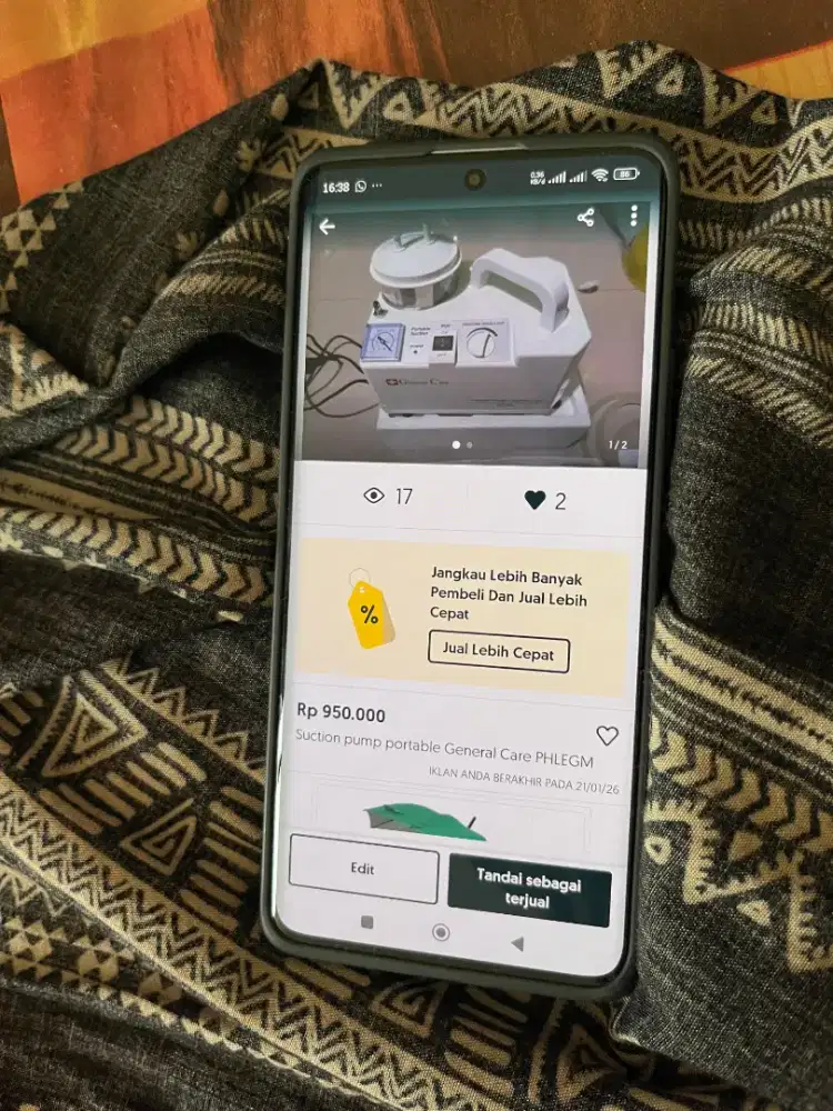 Suction pump portable general care PHLEGM