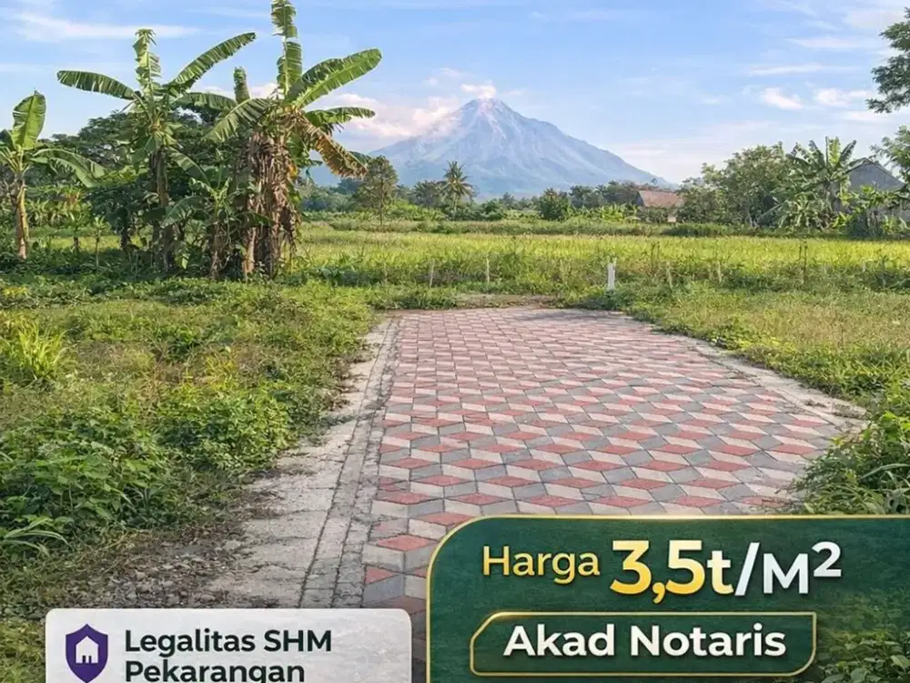 Tanah Jogja 2 Menit SD Bias Kaliurang SHM Pekarangan