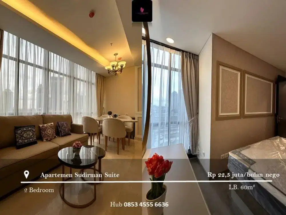 Disewakan Apartement Sudirman Suites Low Floor 2BR Full Furnished