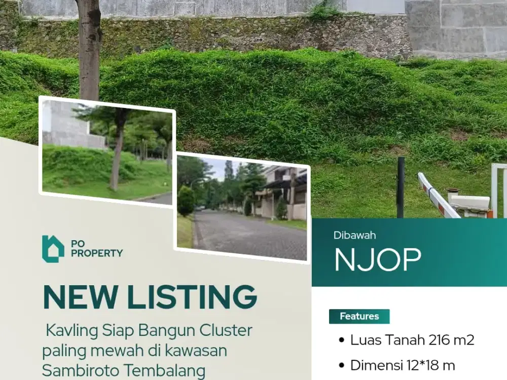 Tanah Siap Bangun Dalam Perumahan itra Grand Sambiroto Tembalang