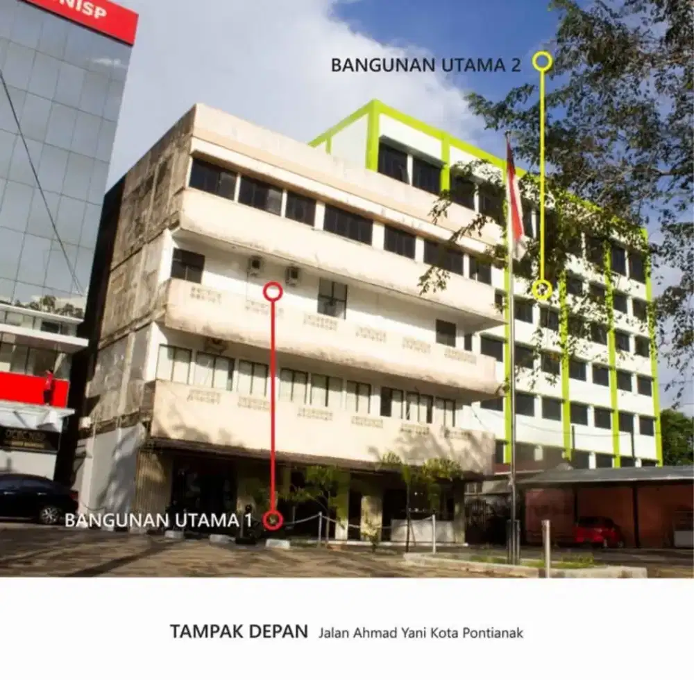 Dijual Bangunan Apartemen 4&7 Lantai. Bisa nego tipis