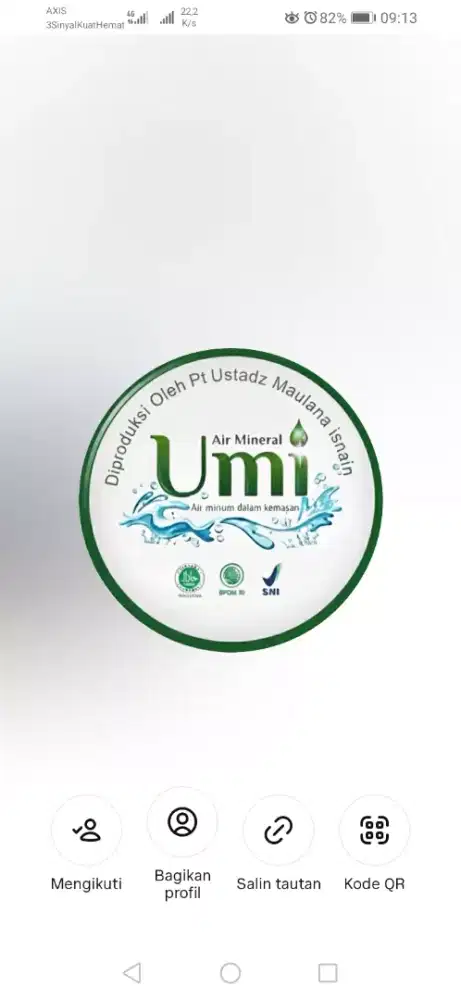 Air Mineral Umi pH 7,8 TDS 90