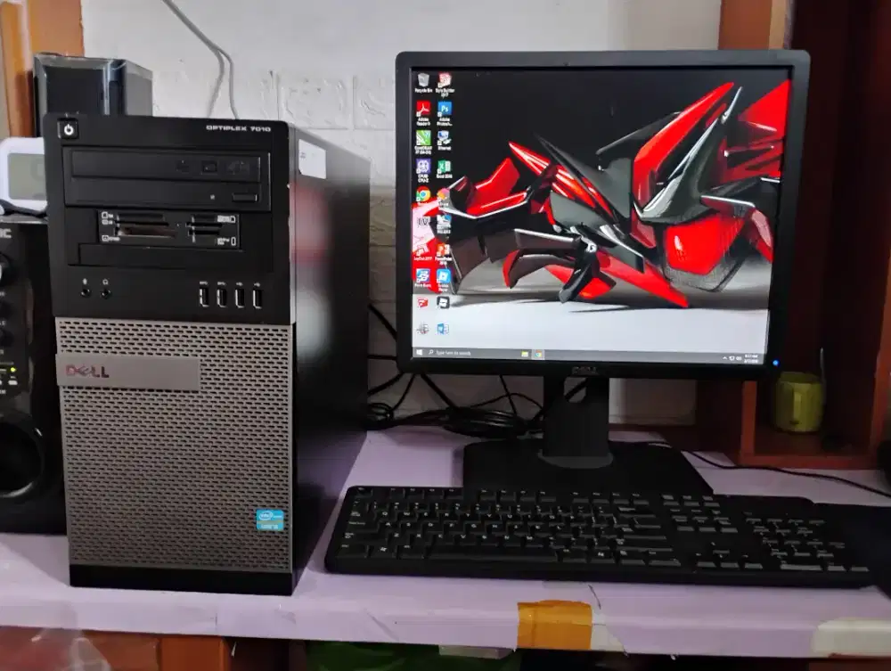 Pc editing dell / intel core i5 + ram 8gb + monitor 19inch square