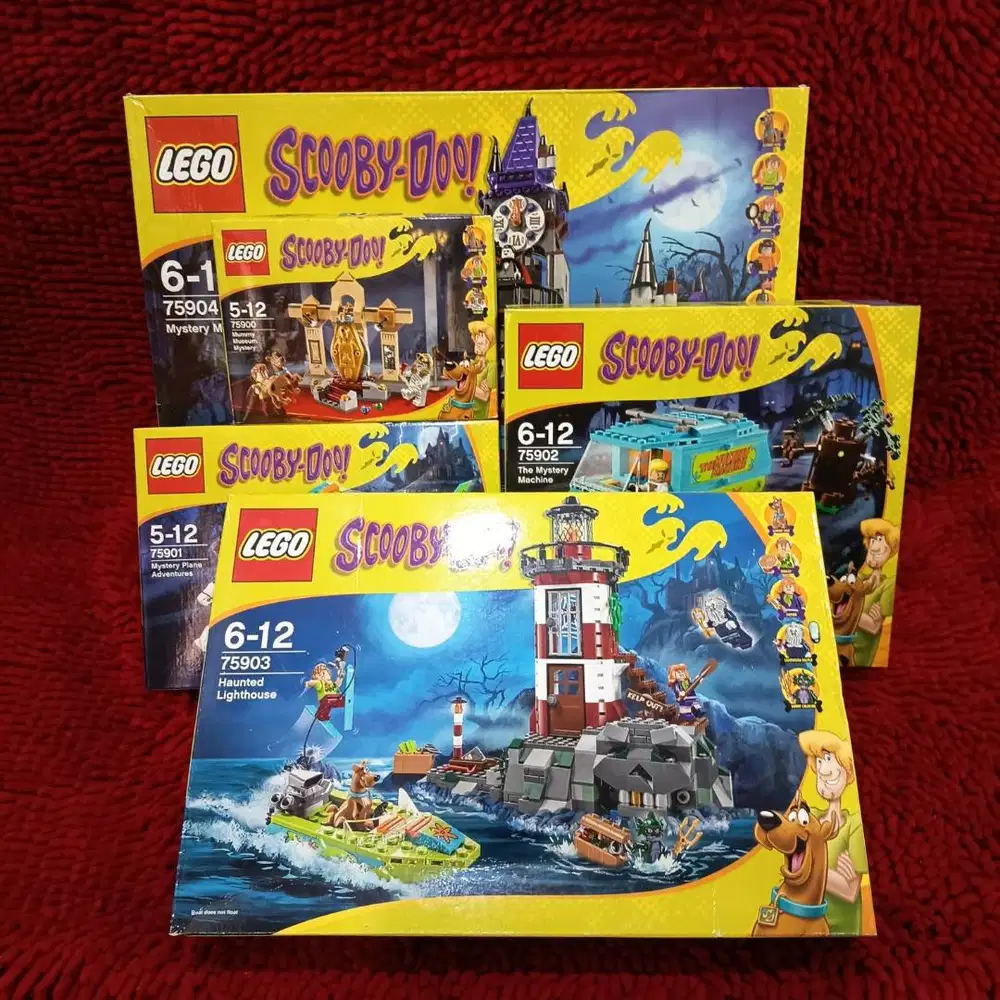 Lego Scooby-Doo Full Set Bundle 75900, 75901, 75902, 75903, 75904 Rare
