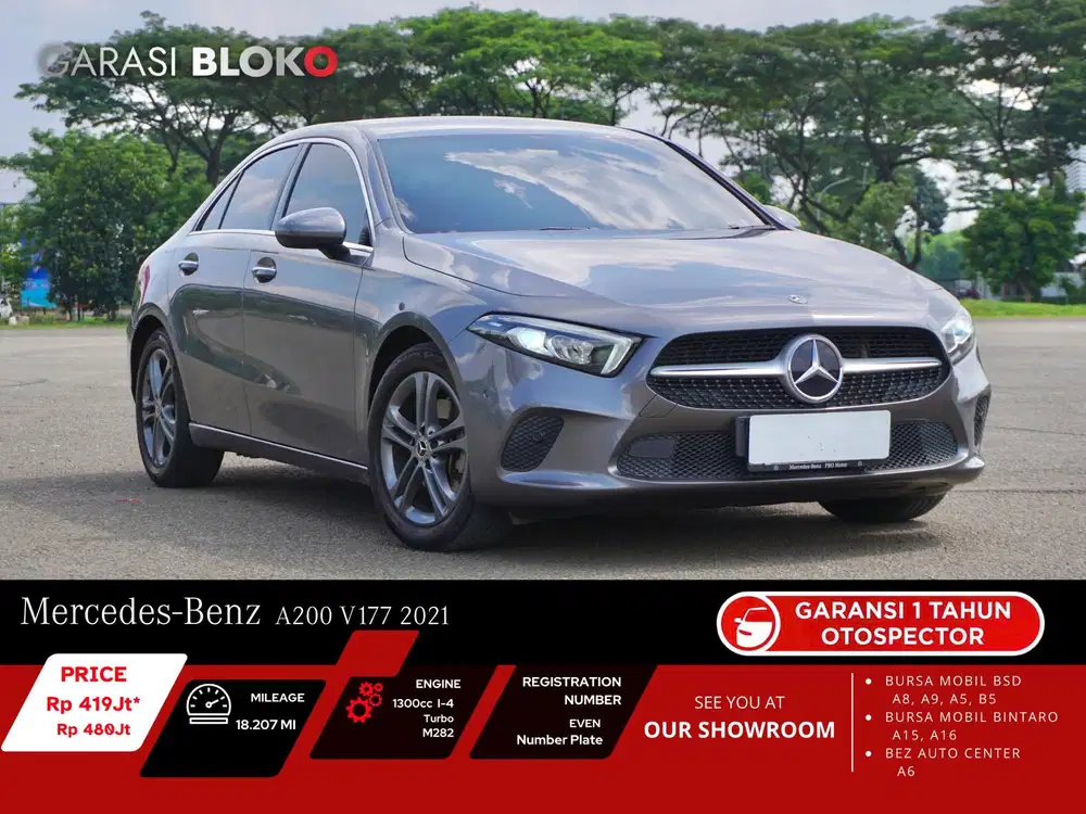 (Odo 18rb Warranty ON) Mercedes Benz A200 V177 Sedan CKD 2021