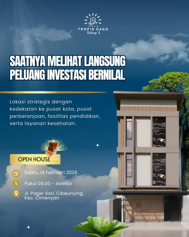 Investasi Kosan di Villa Tropis Dago 3 Bandung Sayap Dago