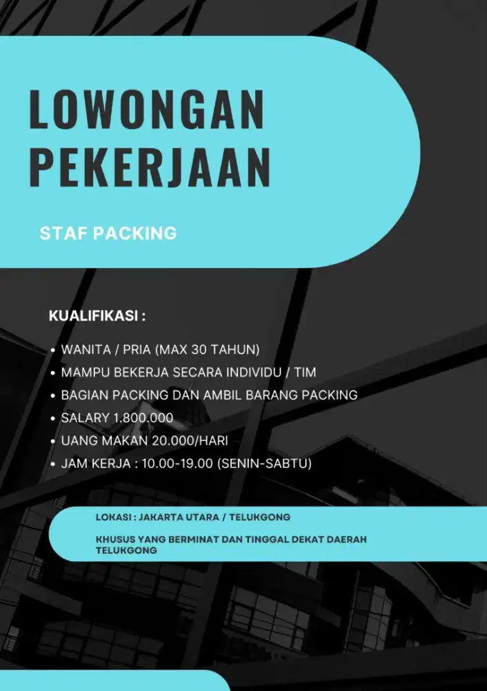 Lowker packing & susun barang
