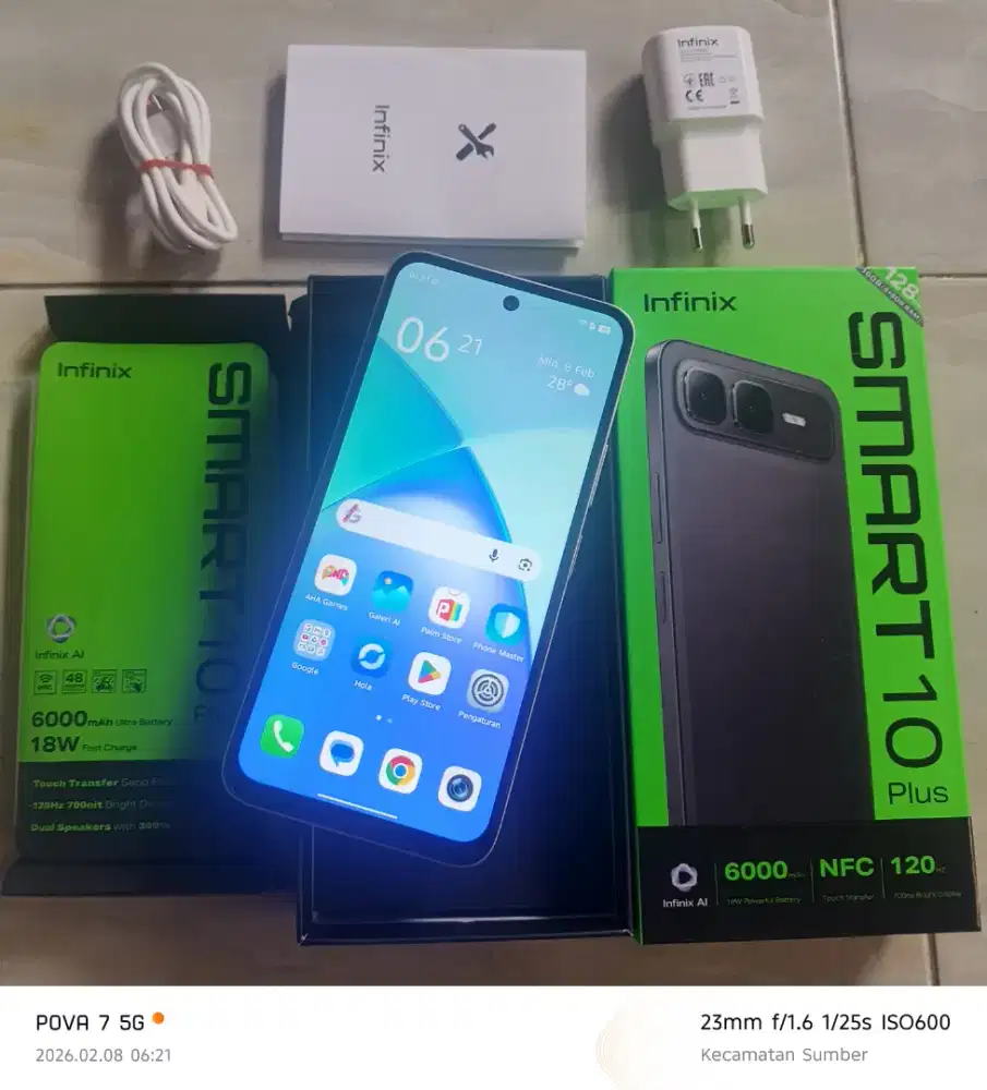 Infinix Smart 10 Plus 8/128gb Mulus Fullset