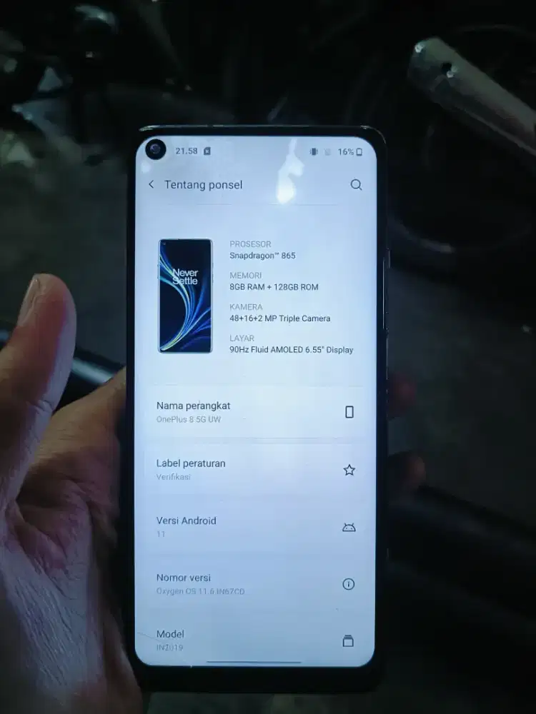 oneplus 8 uw 5g 8/128