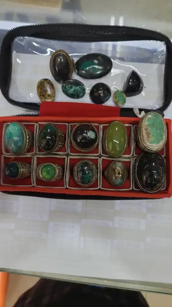 Bacan borongan,Pirus,Sungai dareh&Pancawarna Garut 7 warna jumbo monel