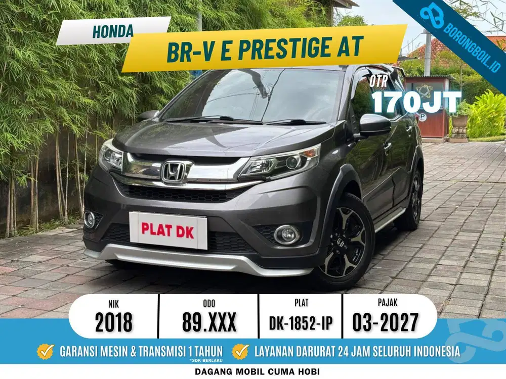 Honda BRV E Prestige 2018 AT UNIT MULUS BALI