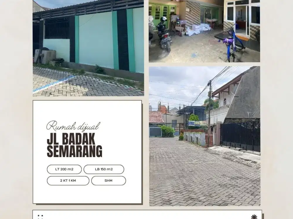 Rumah Strategis Jl. Badak Semarang – Dekat Simpang Lima