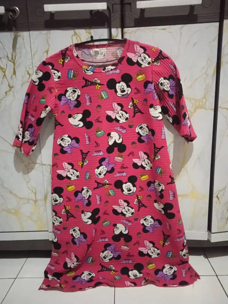 Baju anak perempuan motif Minnie