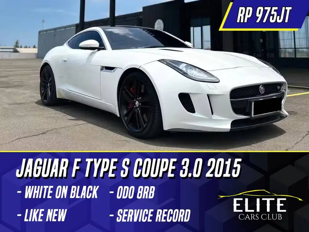 Jaguar F Type S Coupe 3.0 Performance 2015 NIK 2014 White Putih