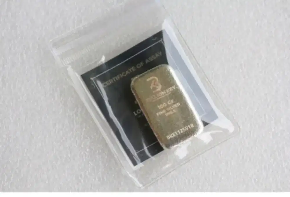 Perak Bullion key Silver 100 gr 10 gram