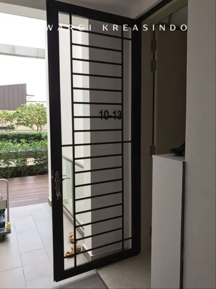 Pintu teralis kasa nyamuk / pintu keamanan ganda, murah