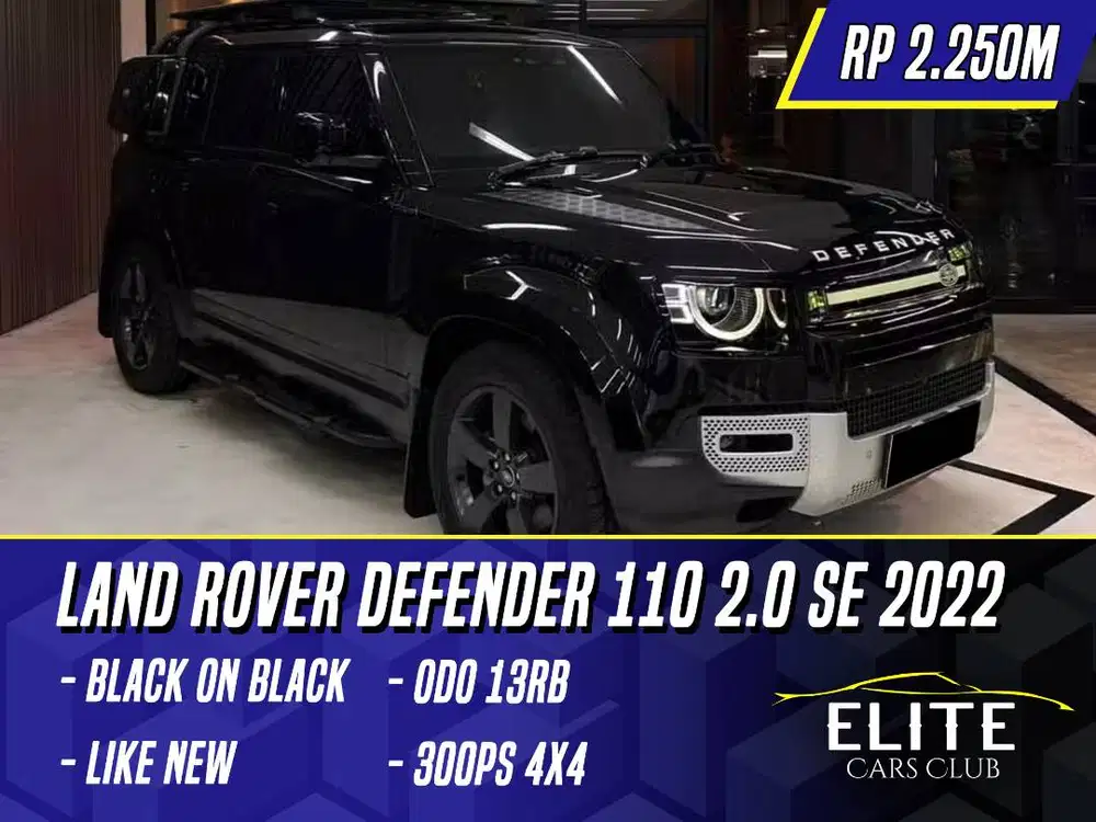 Land Rover Defender 110 2.0 300PS SE 4x4 2022 Black Hitam P300 4 Door