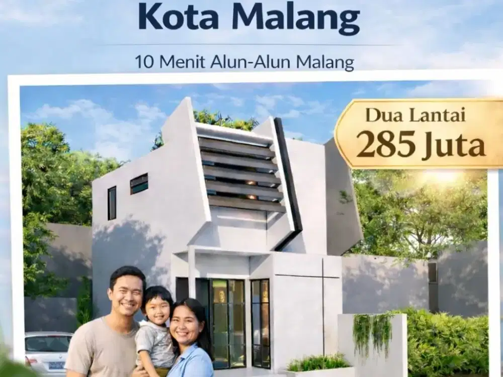 rumah malang lingkungan asri sangat cocok bersama keluarga kecil