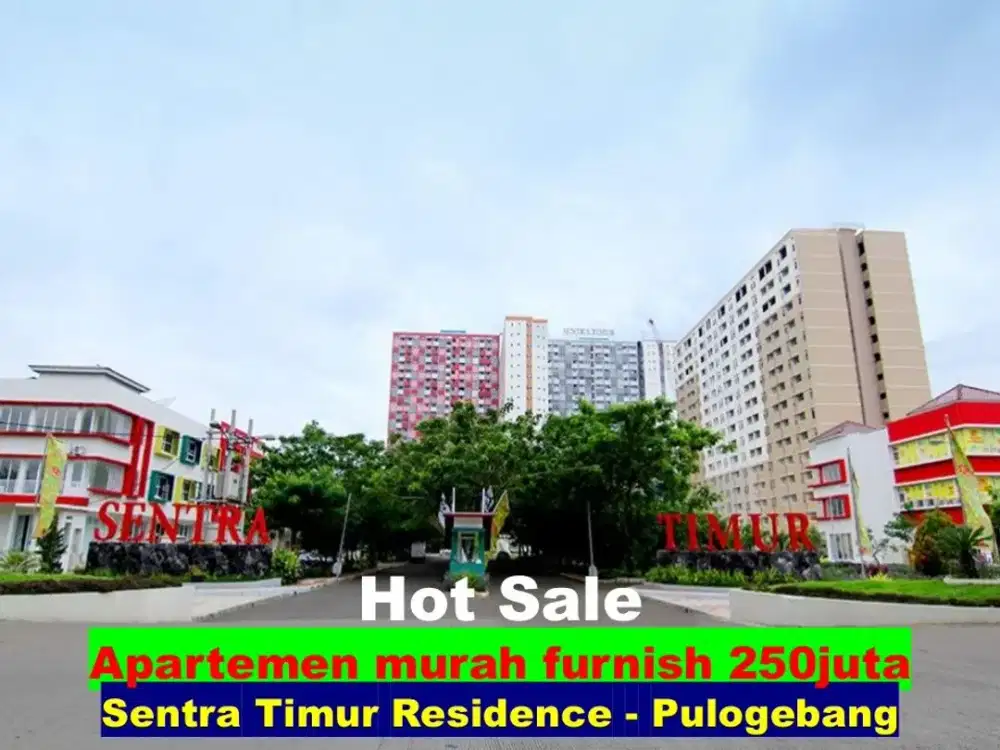 Dijual Murah dan Cepat Unit Apartemen Sentra Timur Furnish Baru