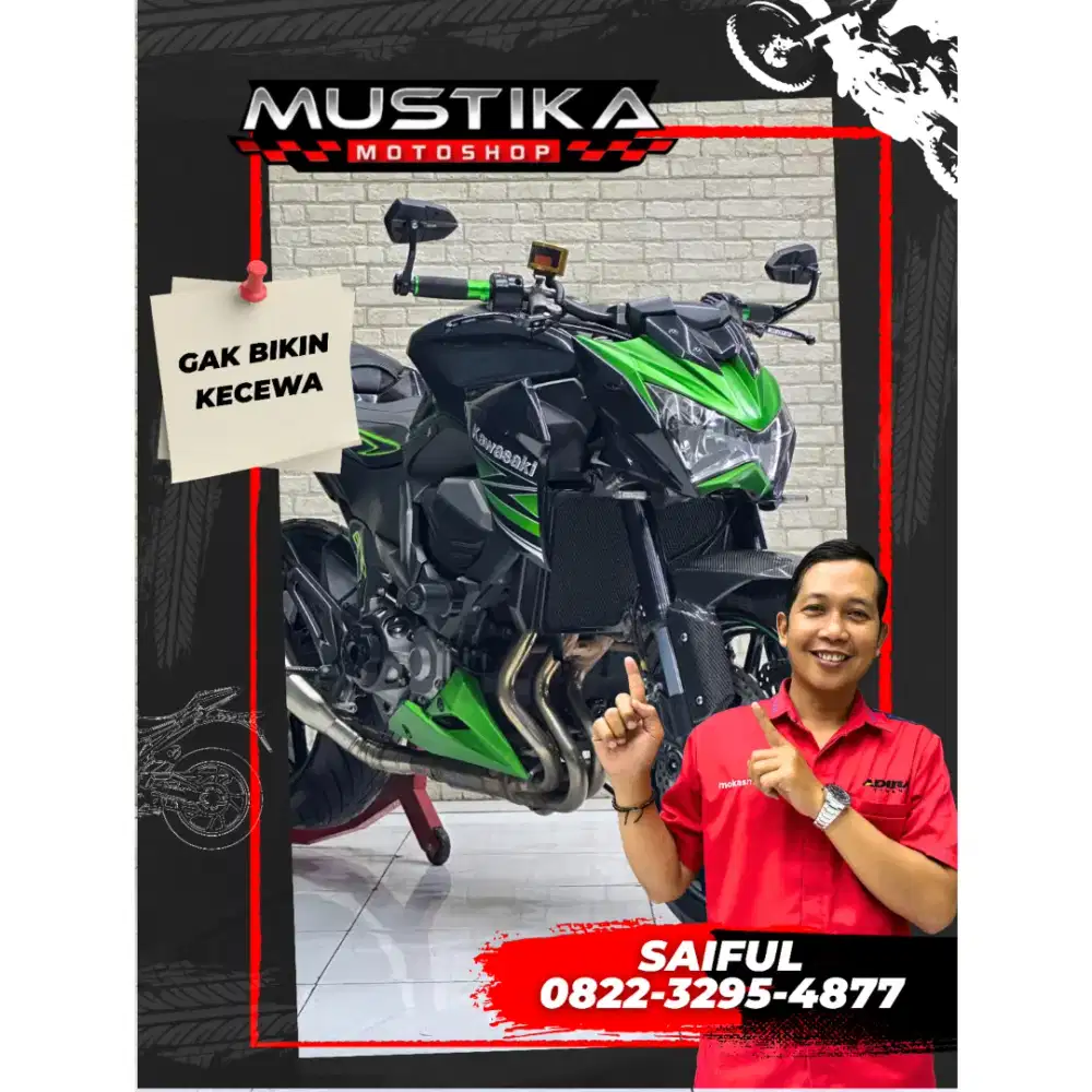 Perfect Condition!!Kawasaki Z800 2014 Full Paper Plat Jatim-Mustika
